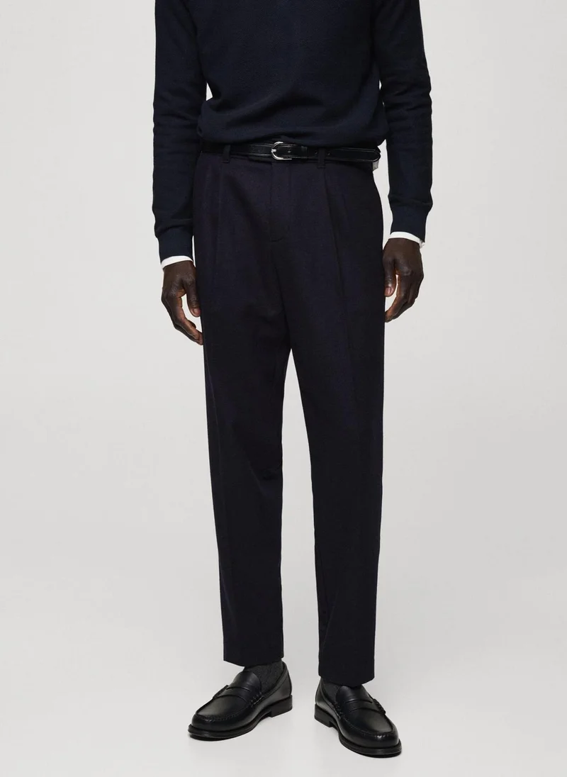 Mango Man slim fit cotton pants